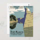  Castillo de San Marcos St. Augustinus Briefkaart (Voorkant / Achterkant)