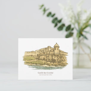 Castillo San Cristóbal – San Juan Briefkaart