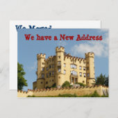 Castle Adreswijziging We verhuisden Briefkaarten (Voorkant / Achterkant)