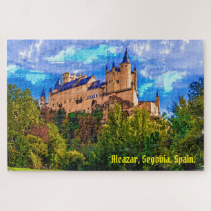Castle Alcazar, Segovia, Spanje. Legpuzzel