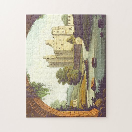 Castle and River Through a Brick Arch Puzzle Legpuzzel (Verticaal)