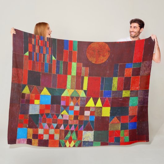 Castle and Sun, Paul Klee Fleece Deken (In situ)