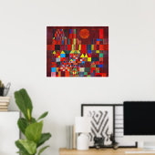 Castle and Sun, Paul Klee Poster (Thuiskantoor)