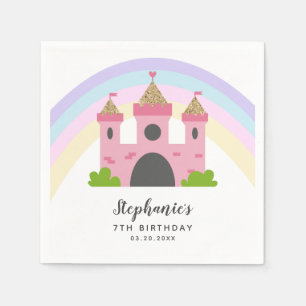 Castle Birthday Party Girls Princess Theme Servet