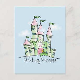 Castle Birthday Princess Briefkaart