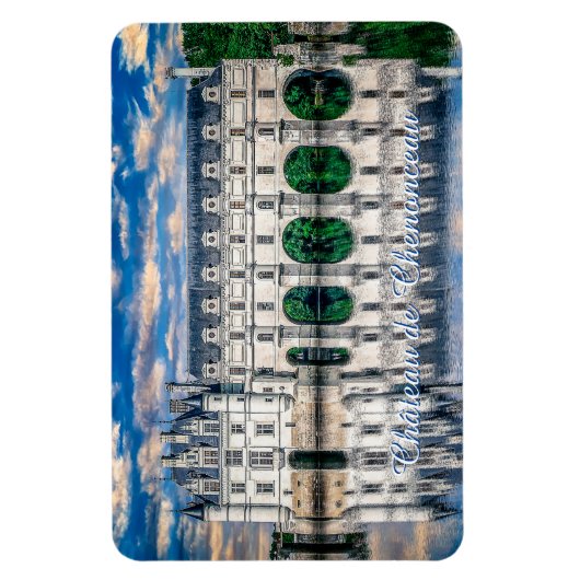 Castle (chateau) de Chenonceau. Frankrijk. Magneet (Verticaal)