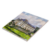Castle Chenonceau. Frankrijk. Tegeltje (Zijkant)