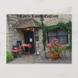 Castle Combe England, fotografie op postkaart