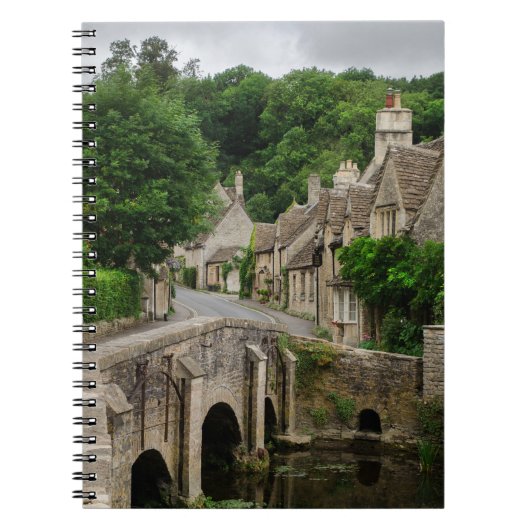 Castle Combe notebook, stad Costwolds Notitieboek (Voorkant)