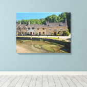 Castle Combe, vue impression de toile (Insitu (Plancher de Bois))
