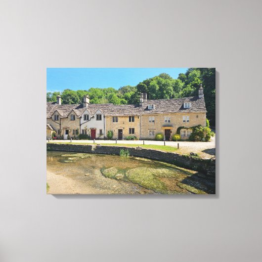 Castle Combe, vue impression de toile (Recto)
