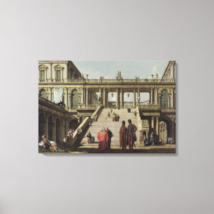 Castle Courtyard, 1762 Canvas Afdruk