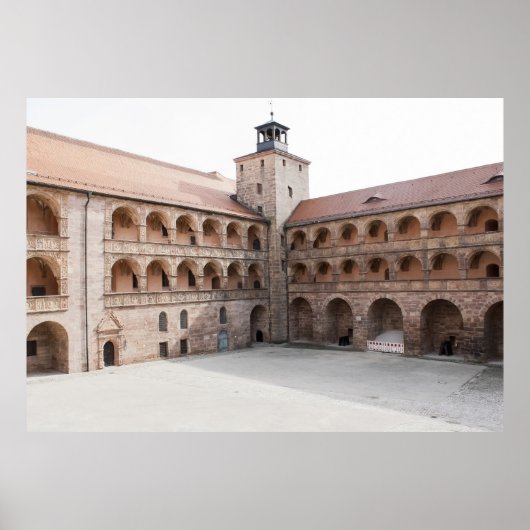 Castle Courtyard Poster (Voorkant)