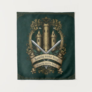 "Castle Crest of Honor" Middeleeuws Wandkleed