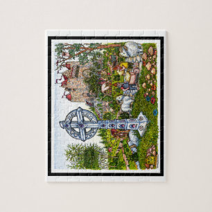 Castle Cross Puzzle Legpuzzel