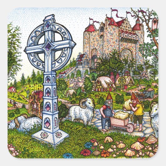 Castle Cross Stickers (Voorkant)