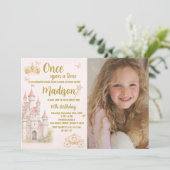 Castle & Crown Princess Invitation d'anniversaire (Debout devant)