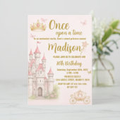 Castle & Crown Princess Invitation d'anniversaire (Debout devant)