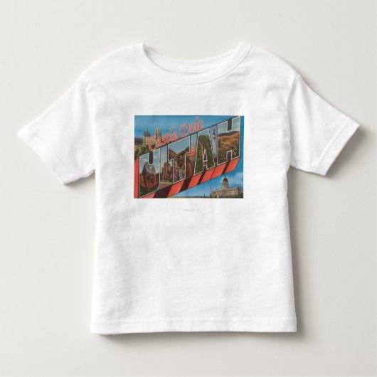 Castle Dale, Utah - grote letterscènes Kinder Shirts (Voorkant)