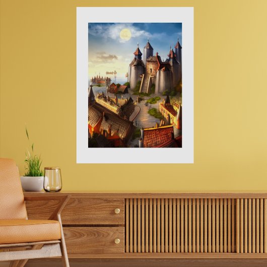 Castle Digital Fantasy Art Poster #04 (Woonkamer 2)