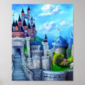 Castle Digital Fantasy Art Poster #06 (Voorkant)