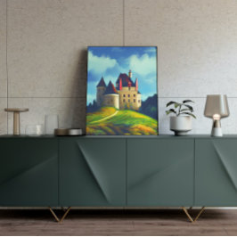 Castle Digital Fantasy Art Poster #07