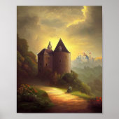 Castle Digital Fantasy Art Poster #11 (Voorkant)