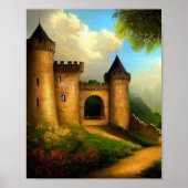 Castle Digital Fantasy Art Poster #17 (Voorkant)