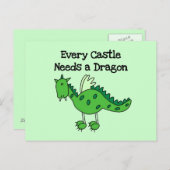 Castle Dragon Briefkaart (Voorkant / Achterkant)