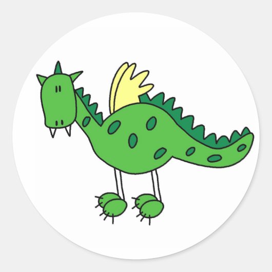 Castle Dragon Sticker (Voorkant)