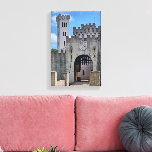 Castle Drawbridge Canvas Afdruk (Insitu (Woonkamer))