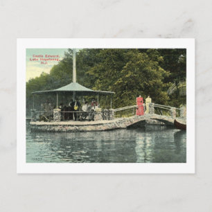 Castle Edward, Lake Hopatcong, Vintage van NJ Briefkaart