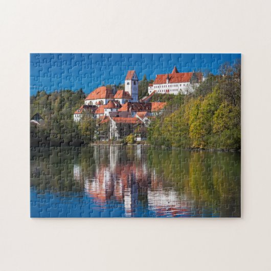 Castle en Abby bij de rivier Legpuzzel (Horizontaal)