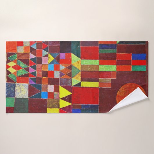 Castle en Sun, Paul Klee Badhanddoek (Badhanddoek)