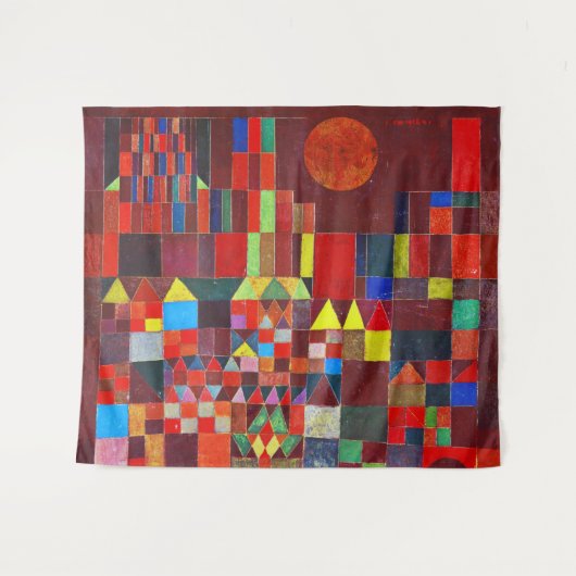 Castle en Sun, Paul Klee Wandkleed (Voorkant (horizontaal))