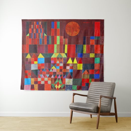 Castle en Sun, Paul Klee Wandkleed (In Situ (horizontaal))