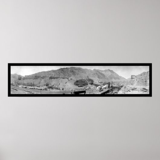 Castle Gate Utah Mining Photo 1913 Poster (Voorkant)