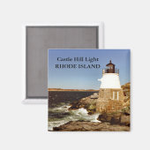Castle Hill Light, Rhode Island magneet (Voorkant / Achterkant)