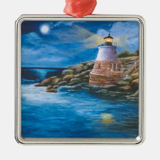Castle Hill Lighthouse Metalen Ornament (Voorkant)