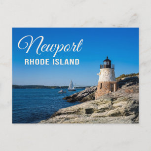 Castle Hill Lighthouse Newport Rhode Island RI Briefkaart