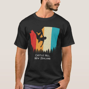  Castle Hill Nieuw-Zeeland Rock Climbing Boul T-shirt