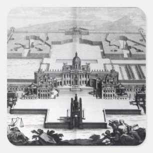 Castle Howard, van 'Vitruvius Britannicus' Vierkante Sticker
