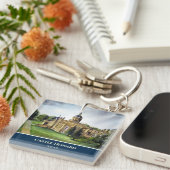 Castle Howard York Waterverf schilderen Sleutelhanger (Voorkant Rechts)