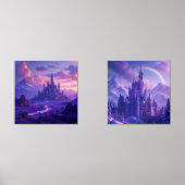 Castle Imaginaire violet ensemble d'impression de  (Recto)