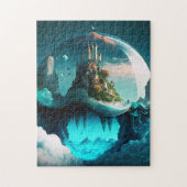 Castle in Crystal Ball Legpuzzel (Verticaal)