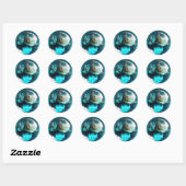 Castle in Crystal Ball Ronde Sticker (Vel)
