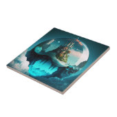 Castle in Crystal Ball Tegeltje (Zijkant)