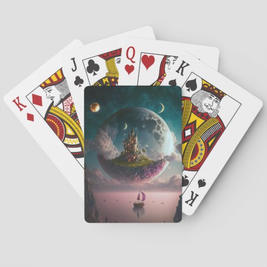 Castle in de Mon Fantasy Art-speelkaarten Pokerkaarten (Achterkant)