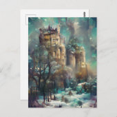 Castle in Forest, Fantasy Oerwoud, Magic Castle Briefkaart (Voorkant / Achterkant)