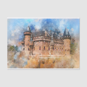 Castle in the Forest Decoupage Tissuepapier